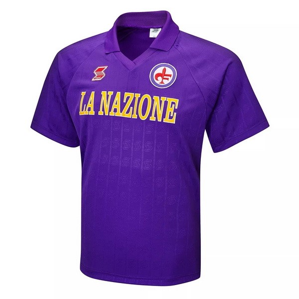 Camiseta Fiorentina 1ª Retro 1989 1991 Purpura